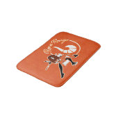 Tapis De Bain Badge Rena Rouge (Angle)