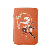 Tapis De Bain Badge Rena Rouge (Devant (Vertical))