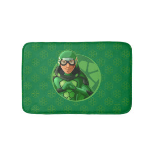 Tapis De Bain Badge vert Carapace