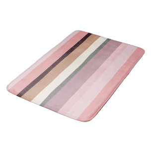 Tapis De Bain Baies Abstraites roses et beiges