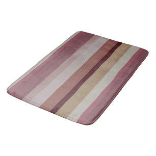Tapis De Bain Baies Abstraites roses et beiges