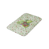 Tapis De Bain Baies noires rouges et noires (Angle)