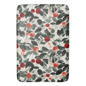 Tapis De Bain Baies rouges vertes de Noël (devant Vertical)