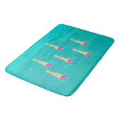 Tapis De Bain Baigneurs Artistiques Nageant Sous L'Eau (Angle)