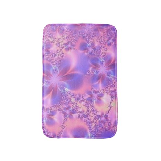 Tapis De Bain Bain à fleur fractal (Devant (Vertical))