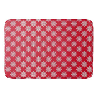 Tapis De Bain Bain à flot rouge et blanc / Cuisine Mat