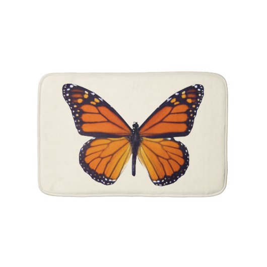 Tapis De Bain Bain à papillon orange (Devant)