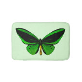 Tapis De Bain Bain à papillon vert (Devant)