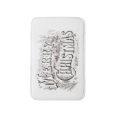 TAPIS DE BAIN BAIN AVEC "MERRY CHRISTMAS" VINTAGE (Devant (Vertical))