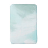 Tapis De Bain bain bleu océan (Devant (Vertical))