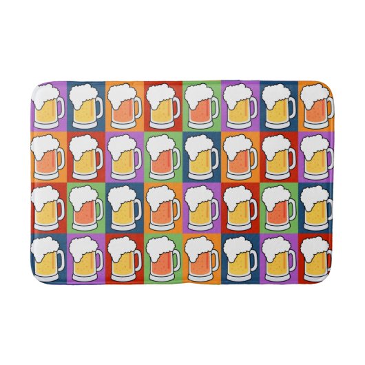 Tapis De Bain Bain de bain BEER Pop Art (Devant)