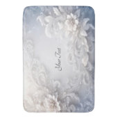 Tapis De Bain Bain de bain fleuri blanc (devant Vertical)