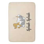 Tapis De Bain Bain de bain pour chien éclaboussant (devant Vertical)