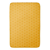 Tapis De Bain Bain de bain rétro-jaune à fleurs (devant Vertical)