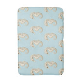 Tapis De Bain Bain de bébé Mariage Océan Cheval Marin Crème Bleu (Devant (Vertical))