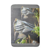 Tapis De Bain Bain de poisson à rayures tropicales (Devant (Vertical))