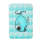 Tapis De Bain Bain de poisson bleu (Devant (Vertical))