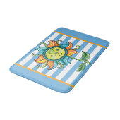 Tapis De Bain Bain de soleil bleu (Angle)