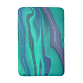 Tapis De Bain Bain en marbre blanc bleu et vert (Devant (Vertical))