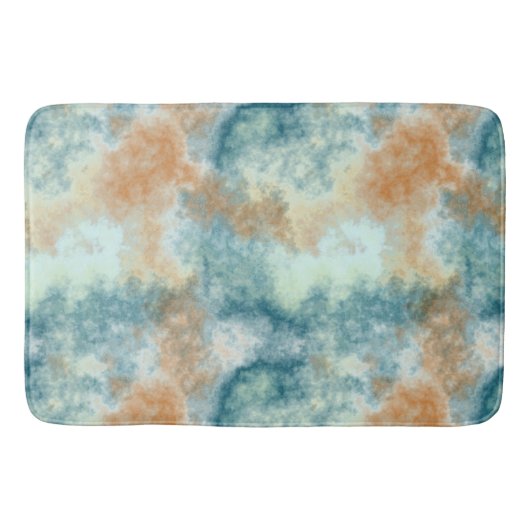 Tapis De Bain Bain Gold et Turquoise (Devant)