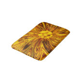 Tapis De Bain Bain Mat Lignes Abstraites Fleur Jaune (Angle)