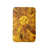 Tapis De Bain Bain Mat Lignes Abstraites Fleur Jaune (Devant (Vertical))