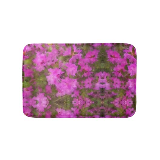 Tapis De Bain Bain Mat Rhododendrons violets (Devant)