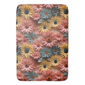 Tapis De Bain Bain Mat rose et bleu 3d (devant Vertical)