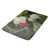 Tapis De Bain Bain Mat Rouge Blanc Vert Fleur (Angle)