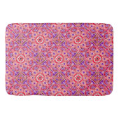 Tapis De Bain Bain Mat rouge bohème abstrait (Devant)