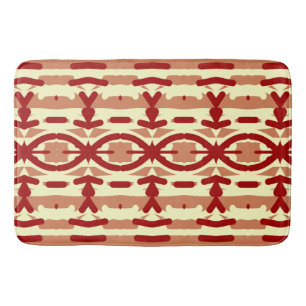 Tapis De Bain Bain Mat, Rouge couleur moderne design classique B