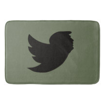 BAIN MAT - T DESIGN OISEAU - VERT/NOIR