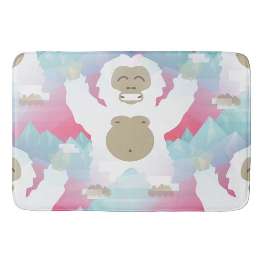 Tapis De Bain bain rose yeti (Devant)