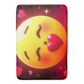 Tapis De Bain Baiser Emoji Coeurs soufflants (devant Vertical)
