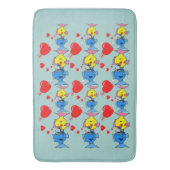 Tapis De Bain Baiser le poisson dans le bain amoureux (devant Vertical)
