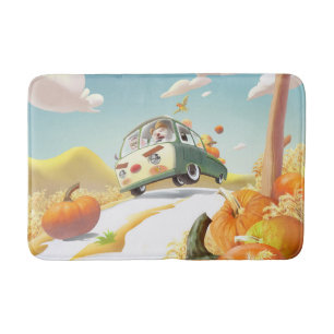 Tapis De Bain Balade en Citrouille lunaire