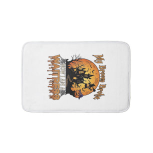 Tapis De Bain Balai Cassé Serveuse Halloween Sorcière Maison Han