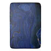 Tapis De Bain Balayages d'Agate Bleu Lapis (devant Vertical)