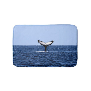 Tapis De Bain Baleine à bosse en océan