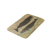 Tapis De Bain Baleine antique Vie marine (Angle)