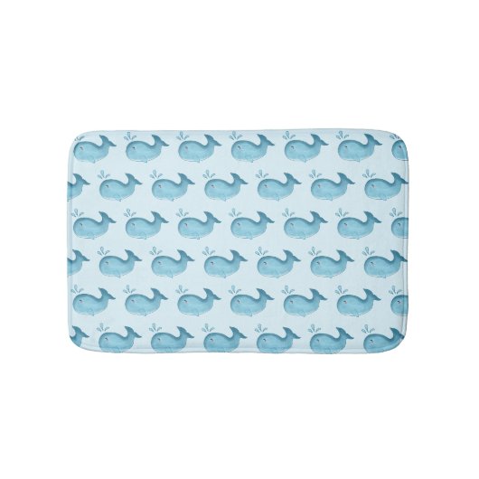 Tapis de bain baleine bébé mignon (Devant)
