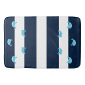 Tapis de Bain - Baleine Bleu Clair (Devant)