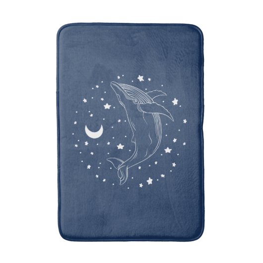 Tapis De Bain Baleine céleste (Devant (Vertical))