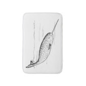 Tapis De Bain Baleine de Narwhal (Devant (Vertical))