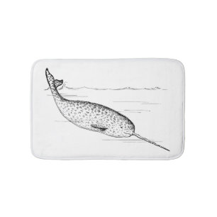 Tapis De Bain Baleine de Narwhal
