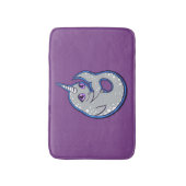 Tapis De Bain Baleine grise de Narwhal avec la conception de (Devant (Vertical))