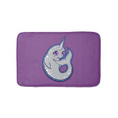 Tapis De Bain Baleine grise de Narwhal avec la conception de (Devant)