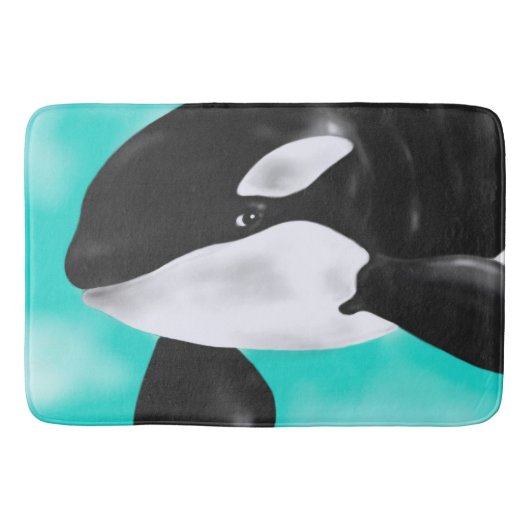 Tapis De Bain Baleine mignonne d'orque (Devant)