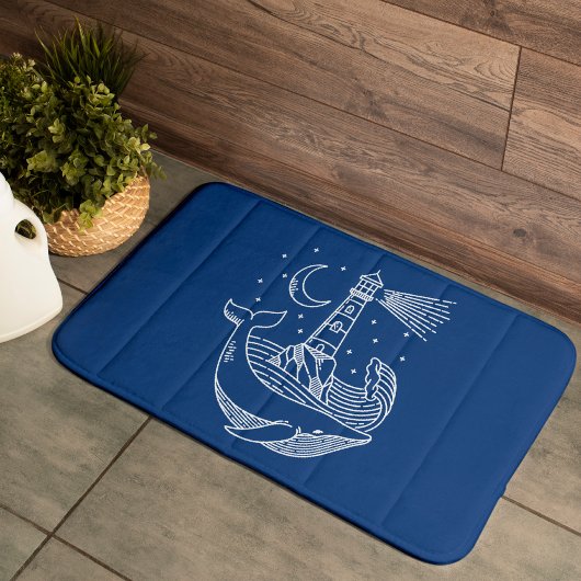 Tapis De Bain Baleine phare