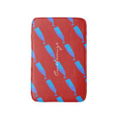 Tapis De Bain baleines bleues customisées Thunder_Cove n'importe (Devant (Vertical))